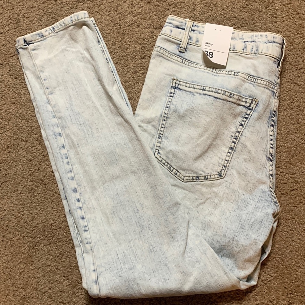 Original Use jeans Size 38 Stretch Skinny Light Indigo, New With Tags